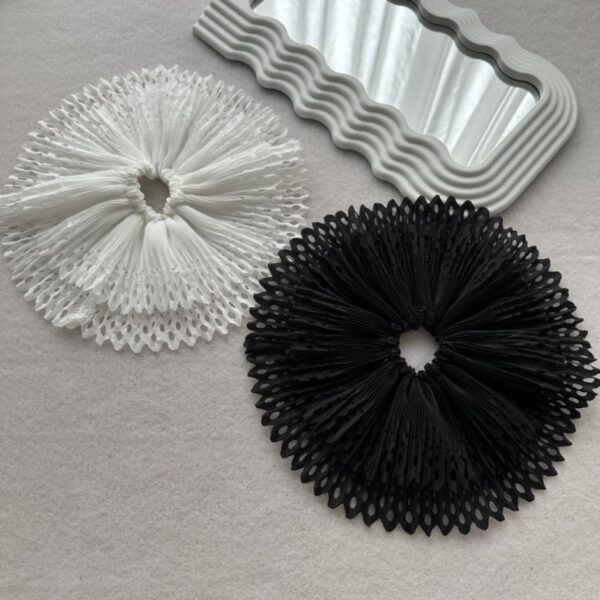 réplica,joyas,joyería,1:1,replica,fake,lujo,barato Banda para el cabello coreana con encaje doble, hueca y exagerada, 1 unidad/bolsa sencilla (27NPP)