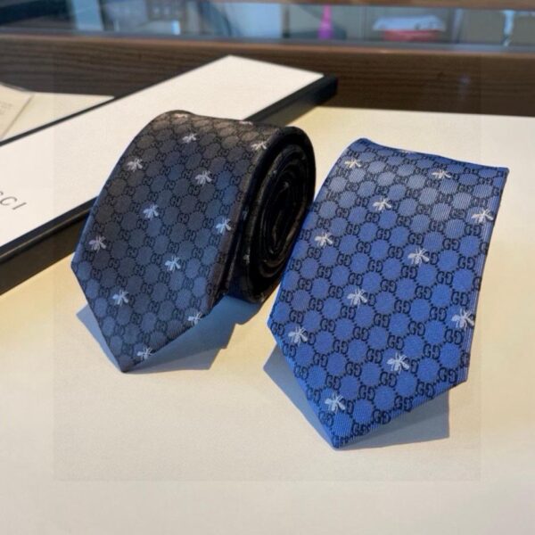 réplica,joyas,joyería,1:1,replica,fake,lujo,barato Corbata Gucci New Counter [Corbata con estampado de abeja GG] para hombre (2HFD4)