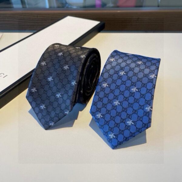 réplica,joyas,joyería,1:1,replica,fake,lujo,barato Corbata Gucci New Counter [Corbata con estampado de abeja GG] para hombre (DQ55H)