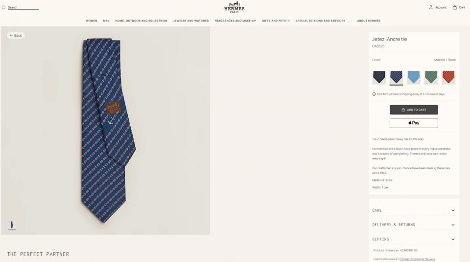 réplica,joyas,joyería,1:1,replica,fake,lujo,barato réplica,joyas,joyería,1:1,replica,fake,lujo,barato La última corbata de Hermès, la corbata «Anchor and Sail», es una corbata de seda pesada cosida a mano (100 % seda morera) (O5SQR)
