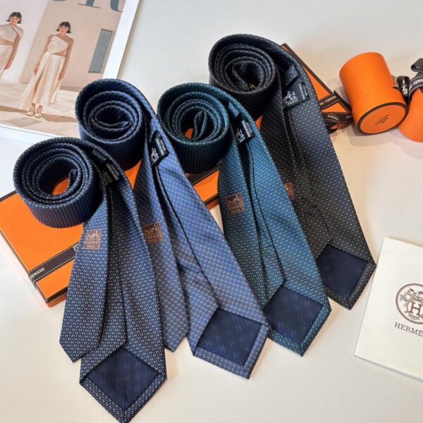 réplica,joyas,joyería,1:1,replica,fake,lujo,barato Nueva serie de corbatas Hermes para hombre [Corbata con puntos H] (4OXL0)