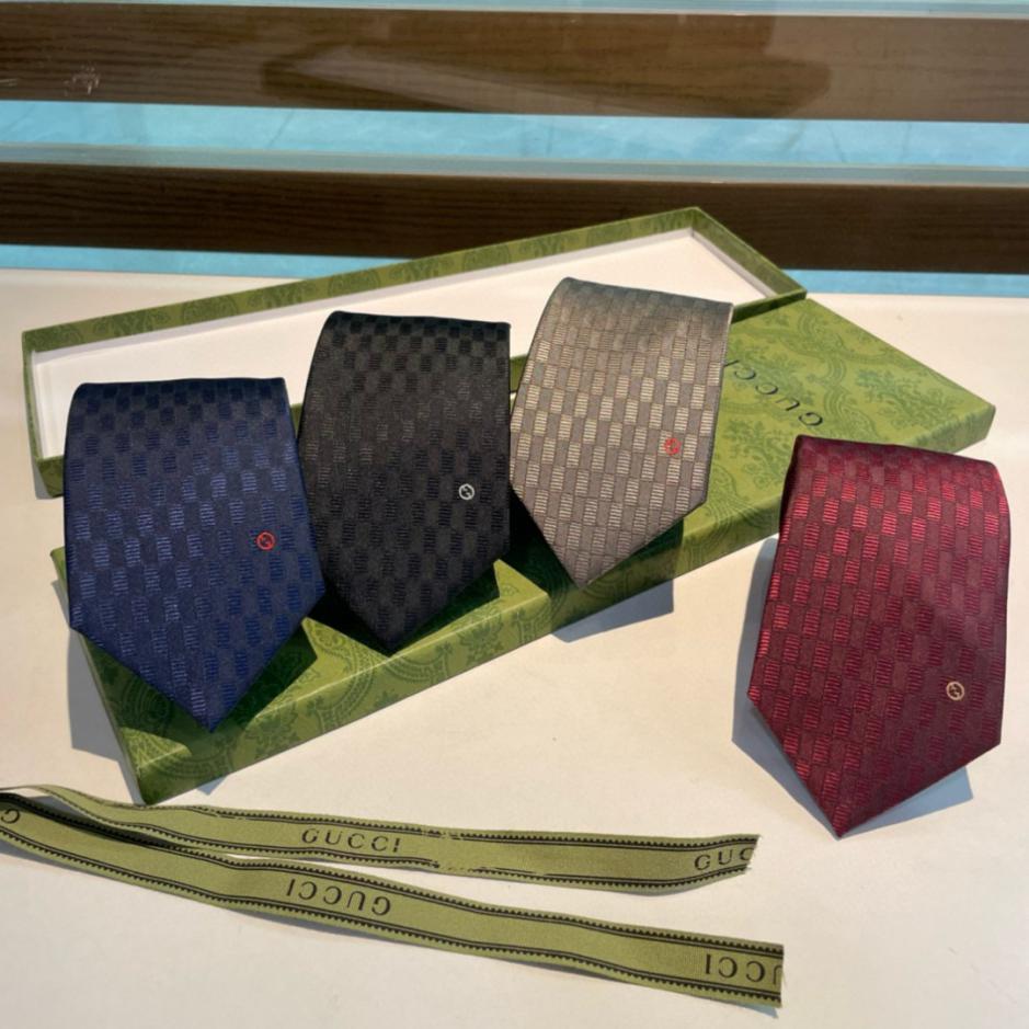 réplica,joyas,joyería,1:1,replica,fake,lujo,barato réplica,joyas,joyería,1:1,replica,fake,lujo,barato Corbata de hombre con estampado del logotipo GG de Gucci (MAEHT)