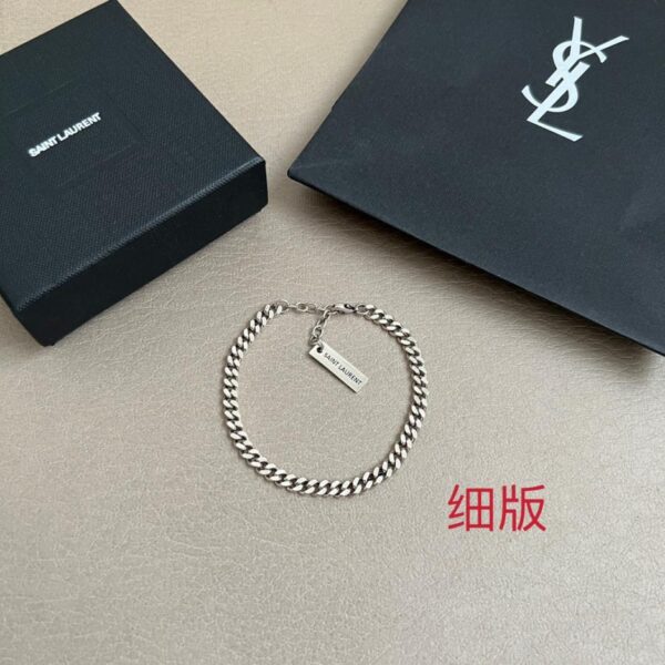 réplica,joyas,joyería,1:1,replica,fake,lujo,barato Pulsera Yves Saint Laurent hecha a mano en latón original (XSFP4)