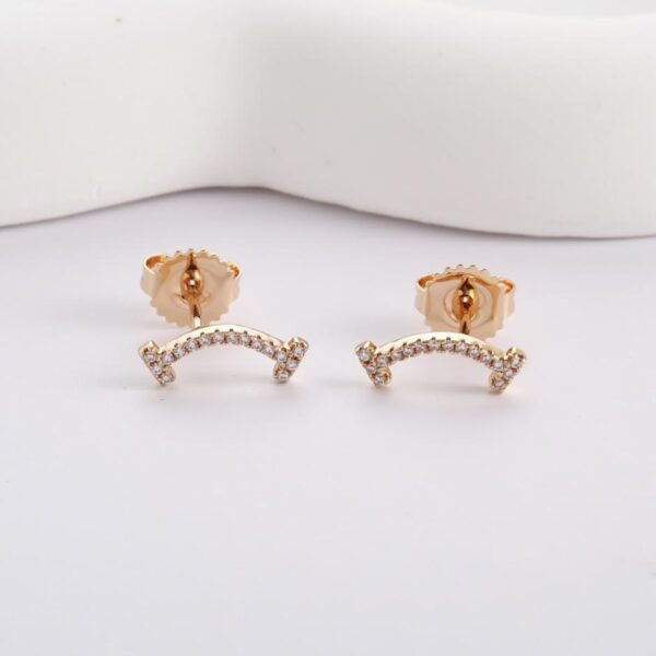 réplica,joyas,joyería,1:1,replica,fake,lujo,barato Mini aretes de diamantes Tiffany Smile (D1AVB)