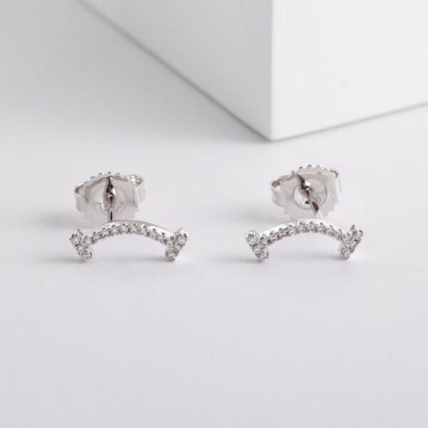 réplica,joyas,joyería,1:1,replica,fake,lujo,barato Mini aretes de diamantes Tiffany Smile (LAPO5)