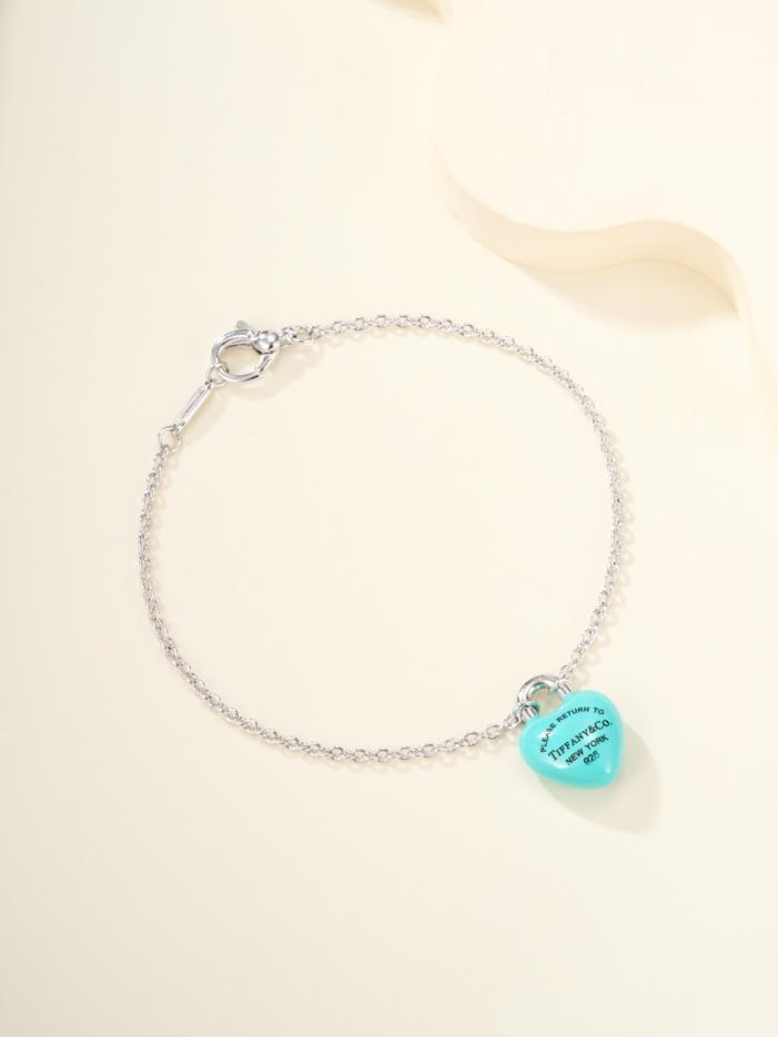 réplica,joyas,joyería,1:1,replica,fake,lujo,barato réplica,joyas,joyería,1:1,replica,fake,lujo,barato Pulsera clásica atemporal de corazón de esmalte Tiffany (M51I6)