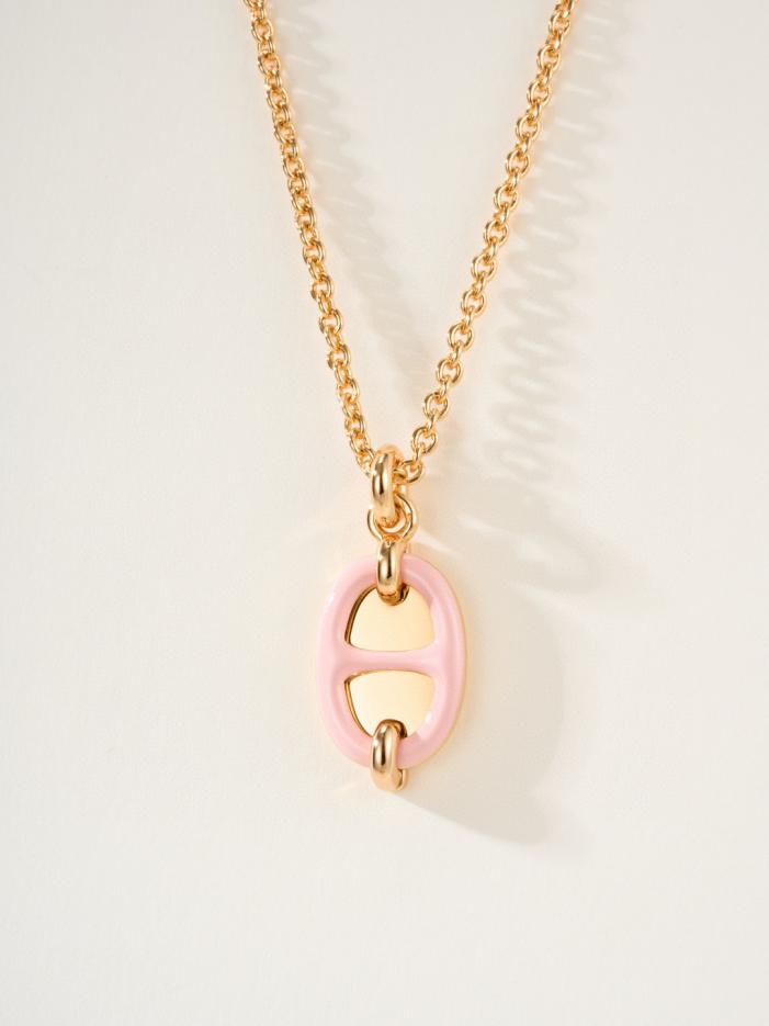 réplica,joyas,joyería,1:1,replica,fake,lujo,barato réplica,joyas,joyería,1:1,replica,fake,lujo,barato Nuevo collar de esmalte con forma de nariz de cerdo (KV9WJ)