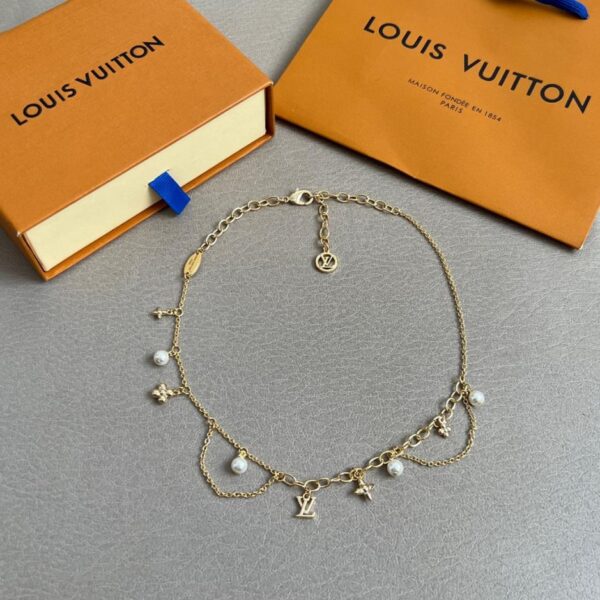 réplica,joyas,joyería,1:1,replica,fake,lujo,barato Collar LV (VOWXE)