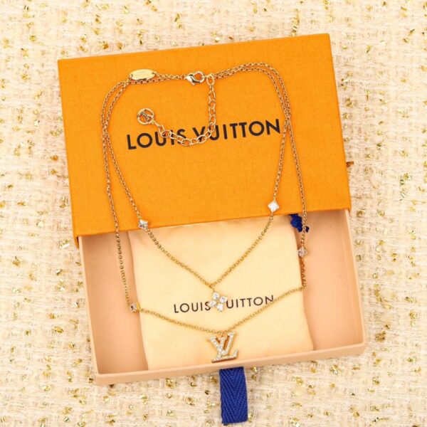 réplica,joyas,joyería,1:1,replica,fake,lujo,barato El último collar de doble capa de LV (RFJ05)
