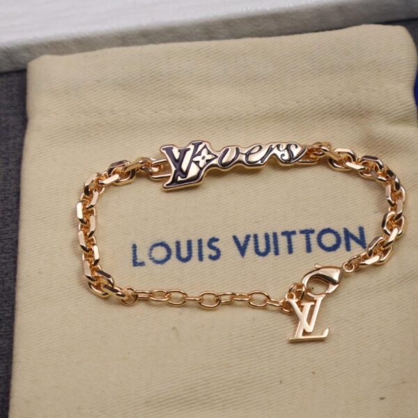 réplica,joyas,joyería,1:1,replica,fake,lujo,barato Nueva pulsera de oro rosa Lv (0SJY2)