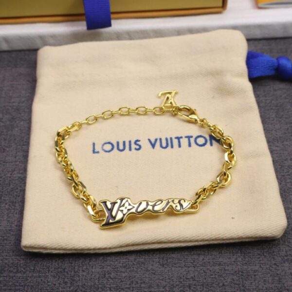 réplica,joyas,joyería,1:1,replica,fake,lujo,barato Pulsera de oro nueva Lv (9WZ2T)