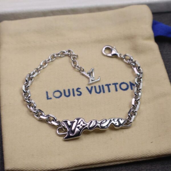 réplica,joyas,joyería,1:1,replica,fake,lujo,barato Pulsera de plata nueva Lv (UDIGQ)