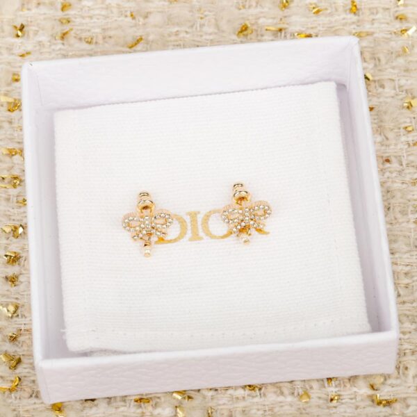réplica,joyas,joyería,1:1,replica,fake,lujo,barato Broche de perlas y lazo de diamantes de Dior (FVYVB)