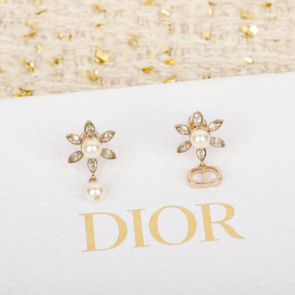 réplica,joyas,joyería,1:1,replica,fake,lujo,barato Pendientes de perlas de girasol de Dior (Y1ZNY)