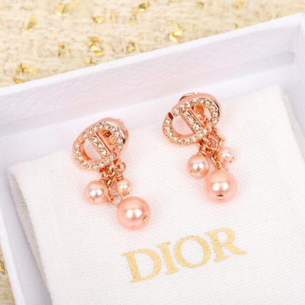 réplica,joyas,joyería,1:1,replica,fake,lujo,barato Pendientes de botón con perla y trébol de estrellas Dior (CVMW4)