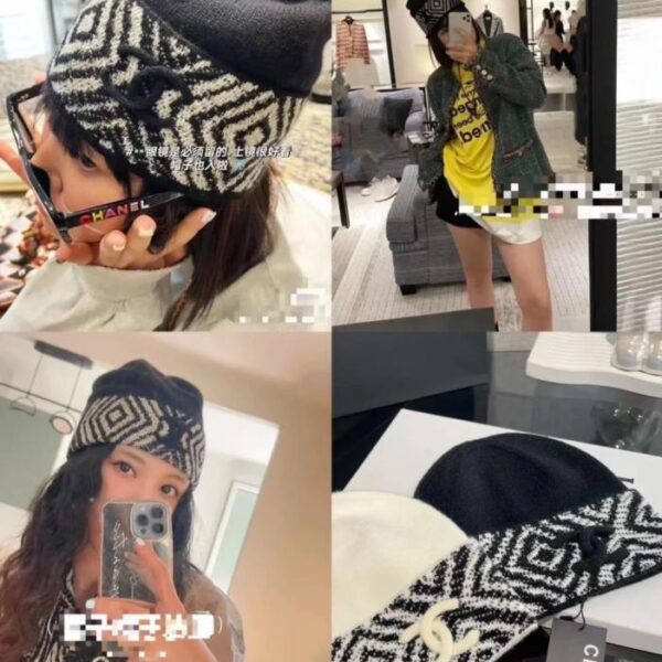 réplica,joyas,joyería,1:1,replica,fake,lujo,barato Gorro de punto CHANEL (9CFFI)