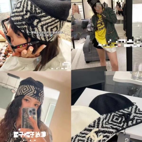 réplica,joyas,joyería,1:1,replica,fake,lujo,barato Gorro de punto CHANEL (ICUPM)
