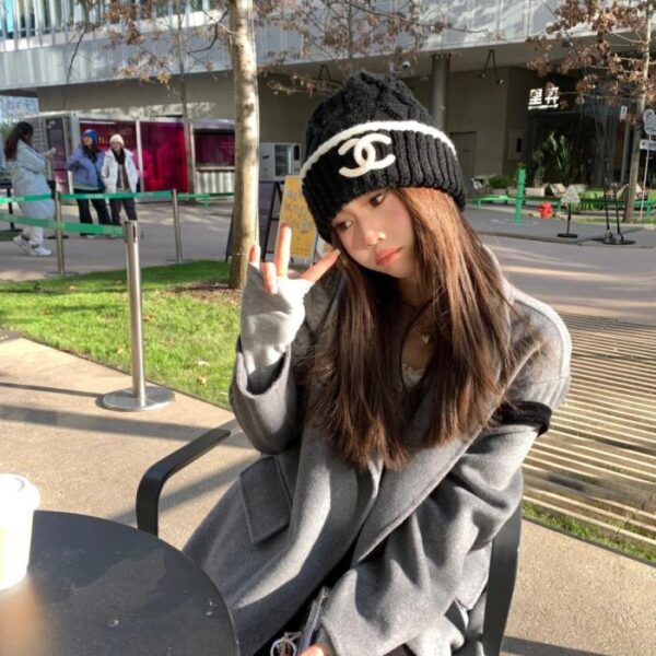 réplica,joyas,joyería,1:1,replica,fake,lujo,barato Gorro de punto de otoño e invierno de alta calidad (Z3L7G) del sitio web oficial de CHANEL