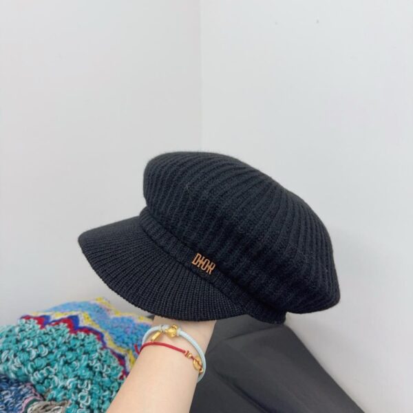 réplica,joyas,joyería,1:1,replica,fake,lujo,barato Gorra de lana virgen DIOR otoño-invierno (082JX)