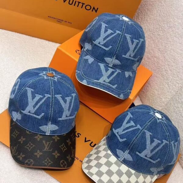 réplica,joyas,joyería,1:1,replica,fake,lujo,barato Gorra de béisbol vaquera LV (6I5AE)