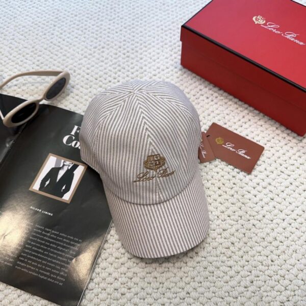 réplica,joyas,joyería,1:1,replica,fake,lujo,barato Gorra de béisbol Loro Piana Counter nueva versión alta (UBY79)