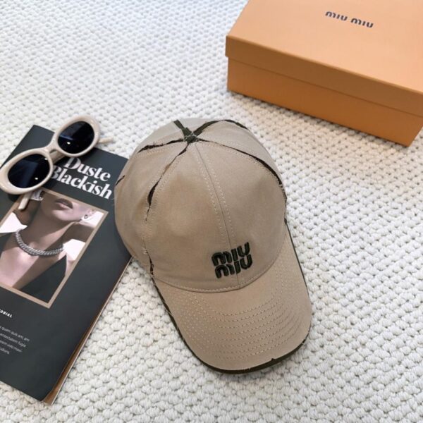 réplica,joyas,joyería,1:1,replica,fake,lujo,barato Gorra de béisbol bordada de alta gama MIUMIU (EXN2U)