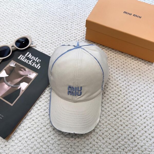 réplica,joyas,joyería,1:1,replica,fake,lujo,barato Gorra de béisbol bordada de alta gama MIUMIU (TS9YV)