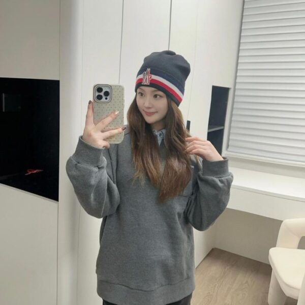 réplica,joyas,joyería,1:1,replica,fake,lujo,barato Gorro de punto unisex clásico de MONCLER (70 % lana, 30 % piel de conejo) (sitio web oficial)