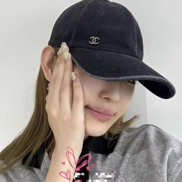 réplica,joyas,joyería,1:1,replica,fake,lujo,barato Gorra de béisbol vaquera de Chanel (01F74)