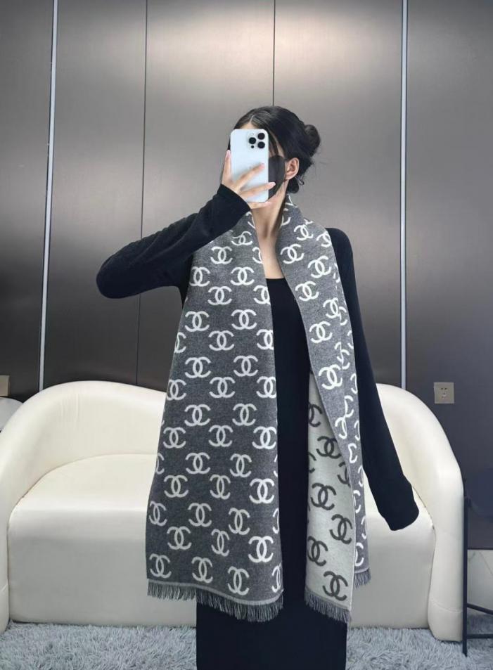 réplica,joyas,joyería,1:1,replica,fake,lujo,barato réplica,joyas,joyería,1:1,replica,fake,lujo,barato Bufanda clásica de doble cara de Chanel (WPYEC)