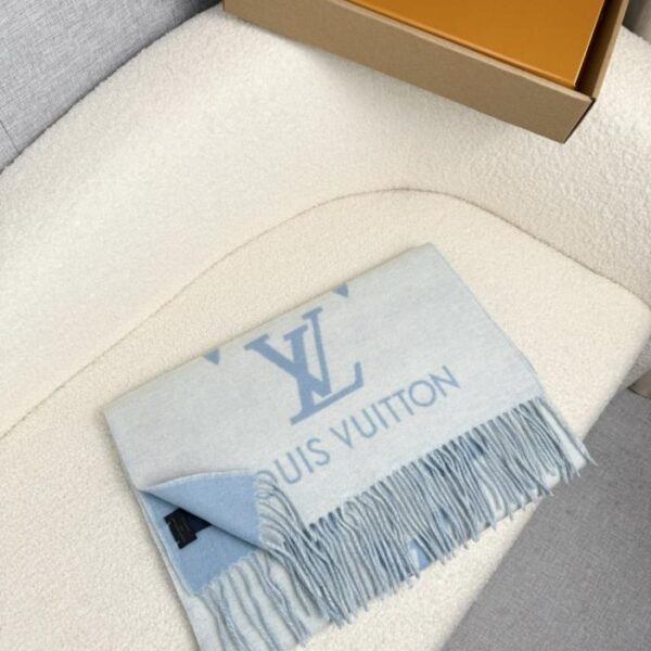 réplica,joyas,joyería,1:1,replica,fake,lujo,barato Bufanda tipo chal Louis Vuitton High Edition – Azul Lago (4 cm)