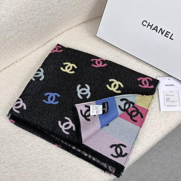 réplica,joyas,joyería,1:1,replica,fake,lujo,barato Bufanda con el logotipo arcoíris de Chanel (W00ND)