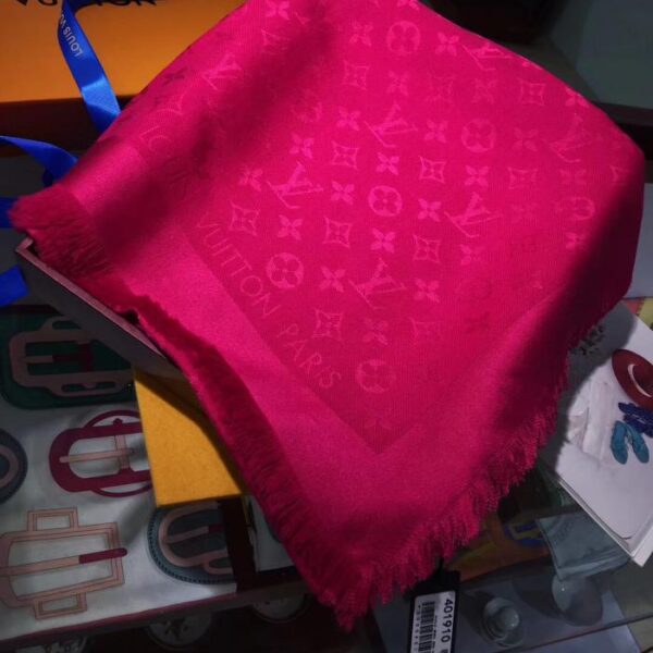 réplica,joyas,joyería,1:1,replica,fake,lujo,barato Chal clásico rojo rosa LV (35W1R)