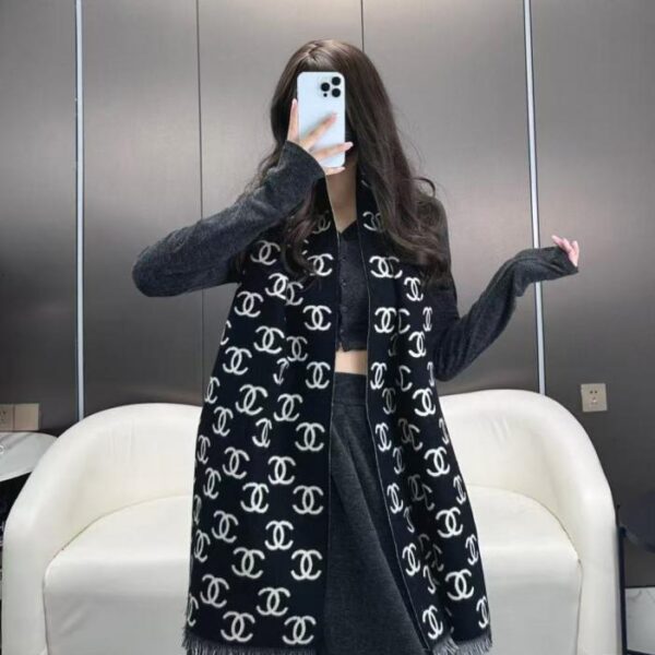 réplica,joyas,joyería,1:1,replica,fake,lujo,barato Bufanda clásica de doble cara de Chanel (29SIF)