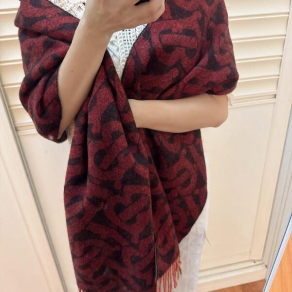 réplica,joyas,joyería,1:1,replica,fake,lujo,barato Bufanda de cachemira jacquard de la colección TB Classic de Burberry (5VZ1O)