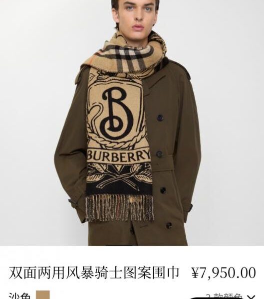 réplica,joyas,joyería,1:1,replica,fake,lujo,barato Chal de doble cara Horse Knight de Burberry (HNYBH)