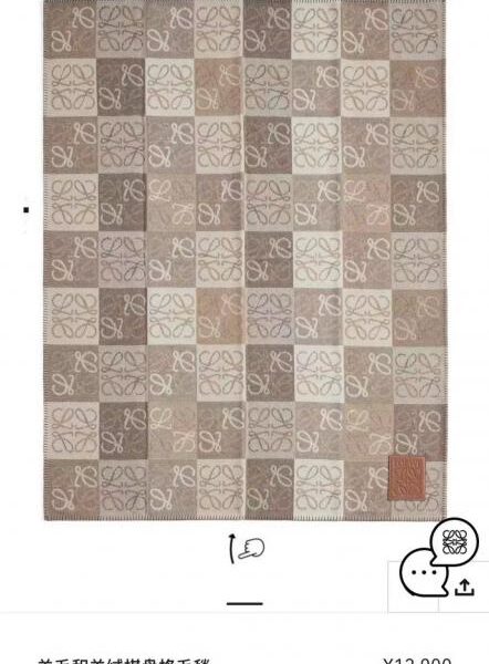réplica,joyas,joyería,1:1,replica,fake,lujo,barato Manta de cachemira con estampado de cuadros de LOEWE (0T47Y)