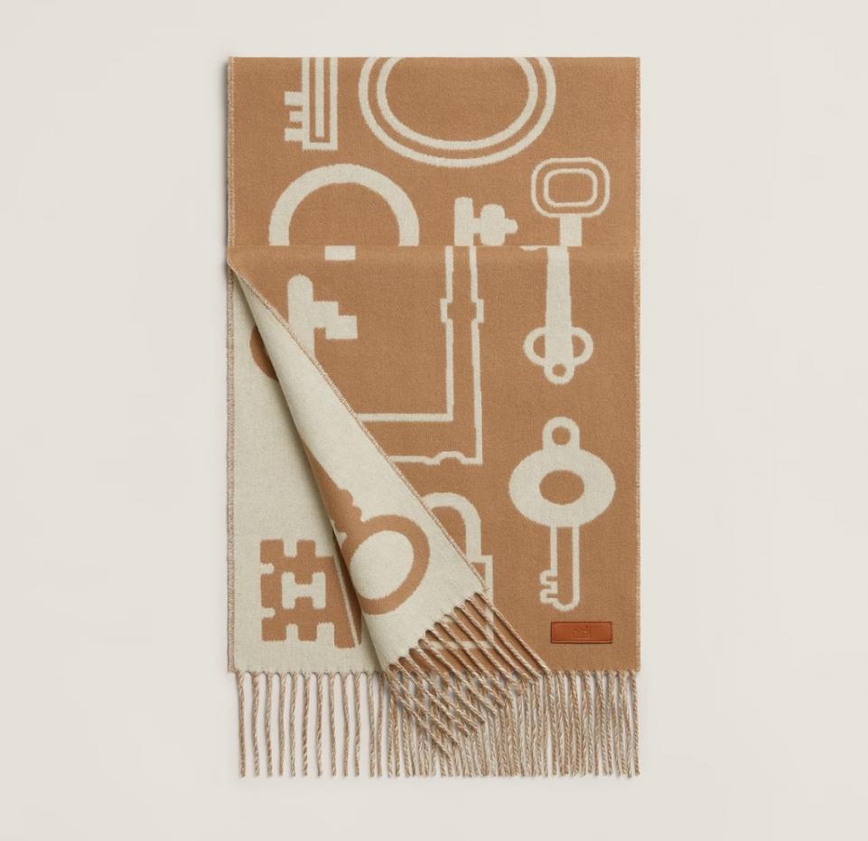 réplica,joyas,joyería,1:1,replica,fake,lujo,barato réplica,joyas,joyería,1:1,replica,fake,lujo,barato Bufanda de cachemira de doble cara con la llave de Hermes (ZUNMD)