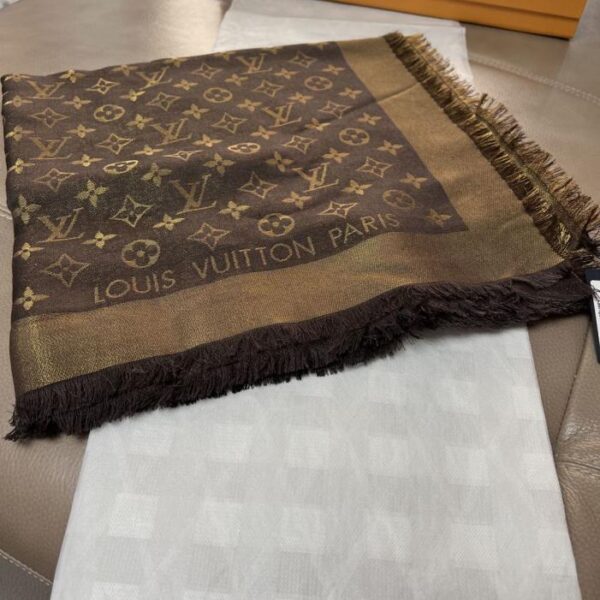 réplica,joyas,joyería,1:1,replica,fake,lujo,barato Bufanda con monograma de Louis Vuitton (dorada) (OZE7C)