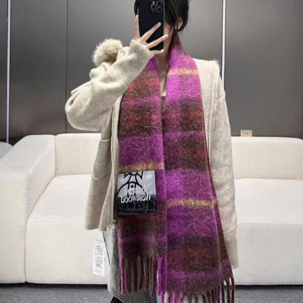 réplica,joyas,joyería,1:1,replica,fake,lujo,barato Bufanda clásica grande de mohair Saturn de Vivienne Westwood (71XE8)