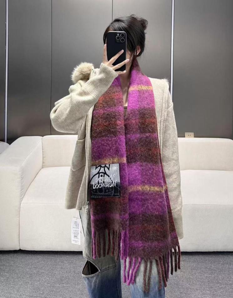 réplica,joyas,joyería,1:1,replica,fake,lujo,barato réplica,joyas,joyería,1:1,replica,fake,lujo,barato Bufanda clásica grande de mohair Saturn de Vivienne Westwood (71XE8)