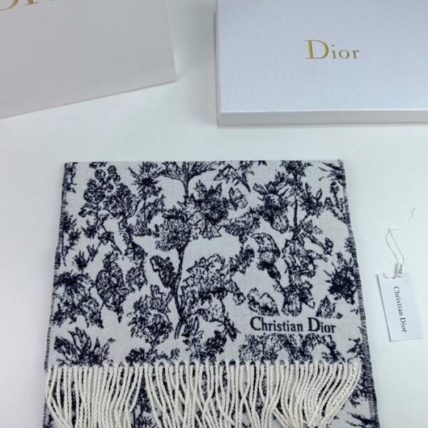 réplica,joyas,joyería,1:1,replica,fake,lujo,barato Dior · Nueva Edición Floral Tamaño 45x200cm 100% Cachemira Versión Redonda (8GGWF)