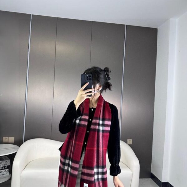 réplica,joyas,joyería,1:1,replica,fake,lujo,barato Bufanda clásica de cachemir a cuadros Burberry Deep Water Ripple (TERQO)