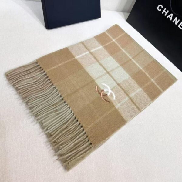 réplica,joyas,joyería,1:1,replica,fake,lujo,barato Ya está aquí la nueva bufanda de cachemira de doble cara de Chanel 2025 (WPNMS)