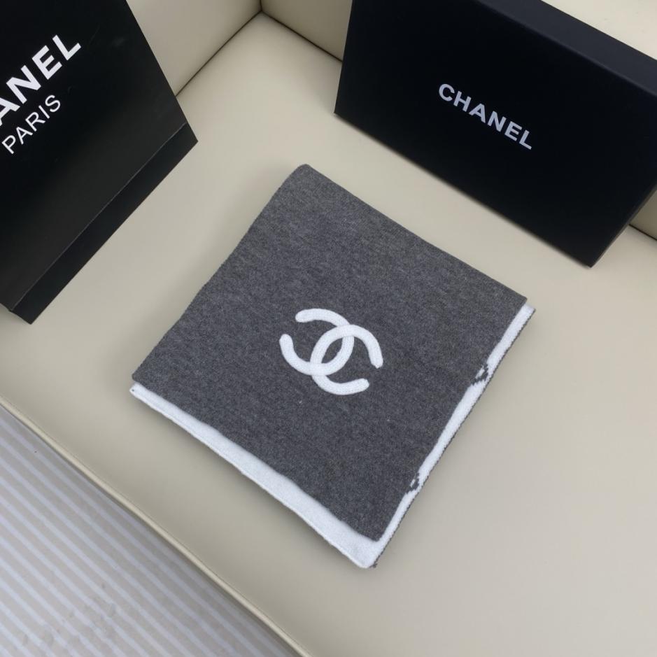 réplica,joyas,joyería,1:1,replica,fake,lujo,barato réplica,joyas,joyería,1:1,replica,fake,lujo,barato Bufanda de punto de cachemira CHANEL «Doble C tridimensional» con diseño clásico de rombos en ambos lados y diferentes colores (IE5G7)