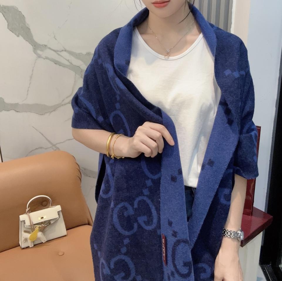 réplica,joyas,joyería,1:1,replica,fake,lujo,barato réplica,joyas,joyería,1:1,replica,fake,lujo,barato Bufanda de cachemira de doble cara Gucci New Big G (9RLV 5)