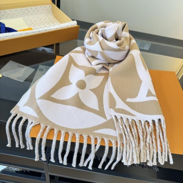 réplica,joyas,joyería,1:1,replica,fake,lujo,barato Bufanda LV rosa suave y blanca (WHDJ3)