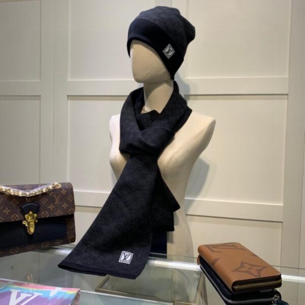 réplica,joyas,joyería,1:1,replica,fake,lujo,barato Sitio web oficial de Louis Vuitton: Conjunto de gorro y bufanda unisex de lana virgen y cachemira (N7P7W)