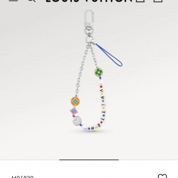 réplica,joyas,joyería,1:1,replica,fake,lujo,barato -Foto de mostrador con foto – Colgante con cordón para teléfono móvil Louis Vuitton (2LS2R)
