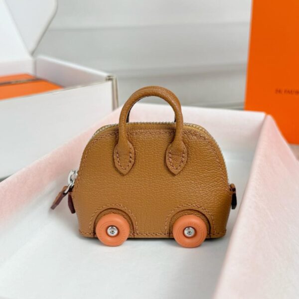 réplica,joyas,joyería,1:1,replica,fake,lujo,barato Bolide️ Hermes Mini bolso de bolos llavero colgante de bolso (NC9IU)